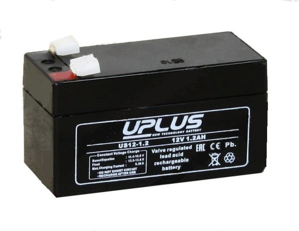 Аккумулятор для ИБП Uplus US 12-1.2 1,2А/ч-12V для UPS EN 97x43x57